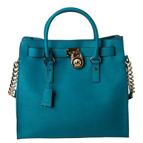 michael kors large hamilton saffiano tote turquoise|michael kors hamilton saffiano.